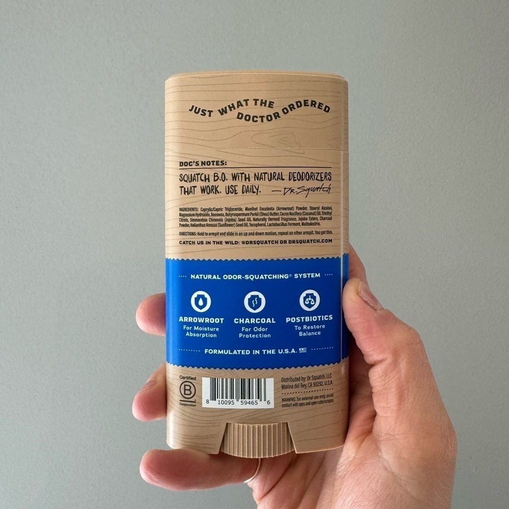 NWT Dr. Squatch Aluminum Free Deodorant in Fresh Falls - Picture 3 of 4